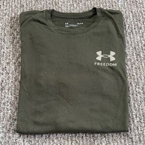 Under Armour Men's Freedom Short-Sleeve Tee in Olive